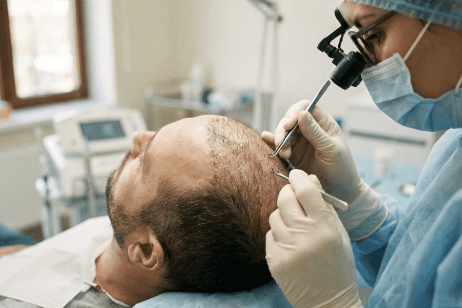 transplantasi rambut tanpa cukur
