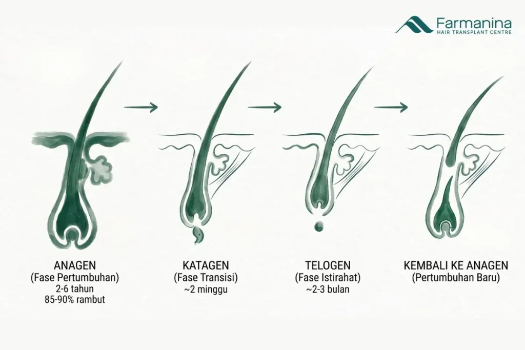 Siklus pertumbuhan rambut