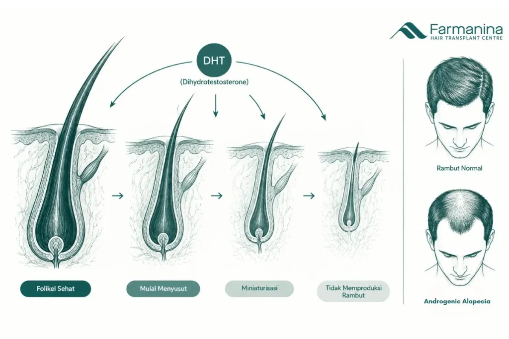 Kebotakan alopecia androgenic