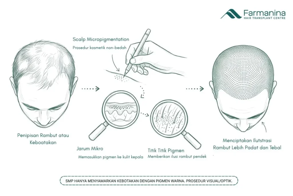 Cara kerja scalp micropigmentation